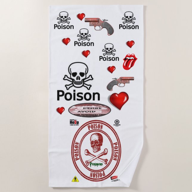 Beach towels Valentine's (Front)