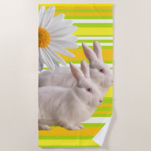 Beach towels White Daisy