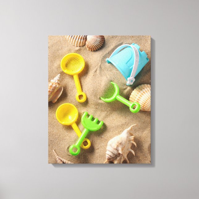 Beach Toys Canvas Print (Front)