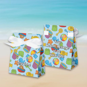 Beach Toys Icons Favor Box