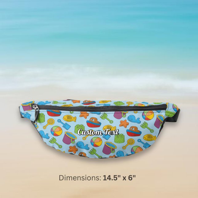 Beach Toys Icons Pattern Fanny Pack (Creator Uploaded)