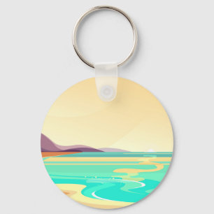 Beach travel Keychain