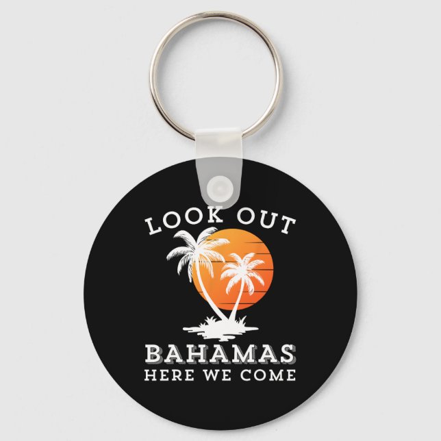 Beach Travelling Group Matching Spring Break Summe Keychain (Front)