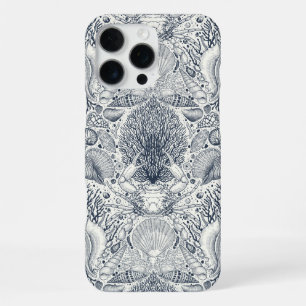 Beach treasures, seashells, crab, corals and seawe iPhone 16 pro max case
