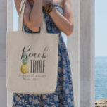 Beach Tribe Girl's Trip Bachelorette Vacation Tote Bag<br><div class="desc">This design was created though digital art. It may be personalized in the area provided Contact me at colorflowcreations@gmail.com if you with to have this design on another product, need assistance with the design or have a special request. Purchase my original abstract acrylic painting for sale at www.etsy.com/shop/colorflowart. See more...</div>
