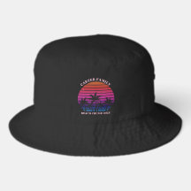 Beach Trip Palm Trees Sunset Pink Black