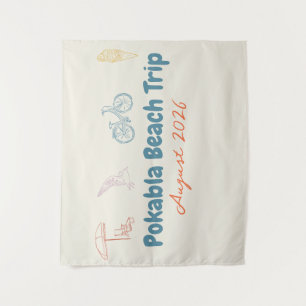 beach trip tapestry