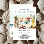 Beach Tropical Cocktails 40th Birthday Party Invitation<br><div class="desc">What better way to celebrate with family and friends than an oceanside "Cocktail Party" to commemorate your birthday milestone.  Everyone will be relaxed and comfortable at this tropical-themed beach celebration.</div>