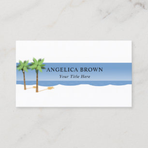 Beach Tropical Destinations Business Card