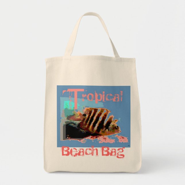 Beach Tropical Graphics Bag (Front)