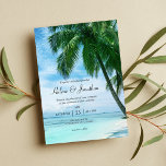 Beach Tropical Ocean Palm Tree Destination Wedding Invitation<br><div class="desc">Capture the essence of your beach wedding with this stunning Beach Tropical Ocean Palm Tree Destination Wedding Invitation. The wedding invitation suite features a modern and beautiful seaside design that showcase the beauty of coastal tropics and palm trees and are perfect for any beach wedding theme. With customizable options, you...</div>