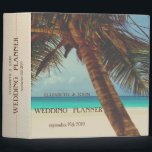 Beach Tropical,Palm Binder<br><div class="desc">Beach wedding planner.</div>