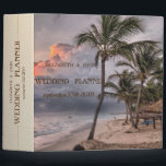 Beach Tropical,Palm Binder<br><div class="desc">Beach wedding planner.</div>