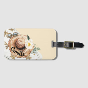 Beach Tropical Personalized Luggage Tag