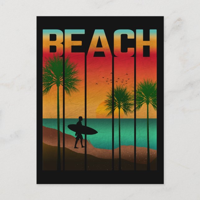 Beach Tropical Summer Postcard (Front)