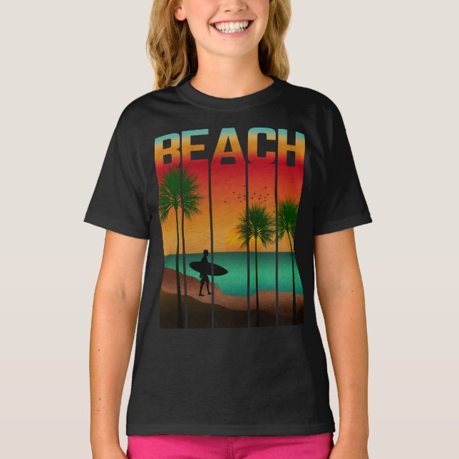 Beach Tropical Summer T-Shirt (Front)