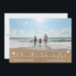 Beach Tropical Vacation Holiday Christmas Photo<br><div class="desc">This design was created though digital art. It may be personalized in the area provided by changing the photo and/or text. Or it can be customized by choosing the click to customize further option and delete or change the colour the background, add text, change the text colour or style, or...</div>