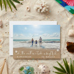 Beach Tropical Vacation Holiday Christmas Photo<br><div class="desc">This design was created though digital art. It may be personalized in the area provided by changing the photo and/or text. Or it can be customized by choosing the click to customize further option and delete or change the colour the background, add text, change the text colour or style, or...</div>