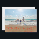 Beach Tropical Vacation Holiday Christmas Photo<br><div class="desc">This design was created though digital art. It may be personalized in the area provided by changing the photo and/or text. Or it can be customized by choosing the click to customize further option and delete or change the colour the background, add text, change the text colour or style, or...</div>