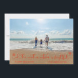 Beach Tropical Vacation Holiday Christmas Photo<br><div class="desc">This design was created though digital art. It may be personalized in the area provided by changing the photo and/or text. Or it can be customized by choosing the click to customize further option and delete or change the colour the background, add text, change the text colour or style, or...</div>