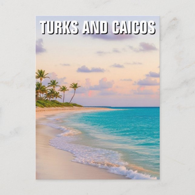Beach Turks and Caicos Travel Postcard (Front)