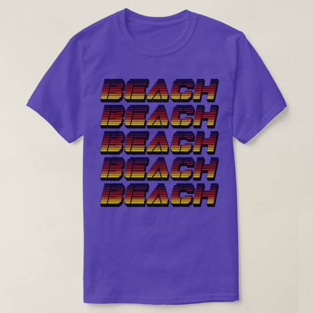 Beach Typography T-Shirt (Design Front)