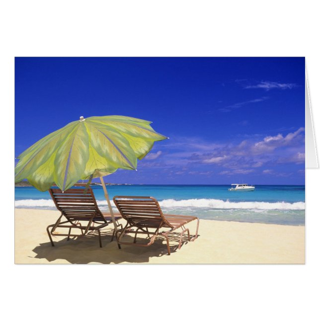 Beach Umbrella, Abaco, Bahamas (Front Horizontal)
