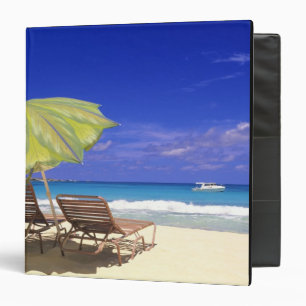 Beach Umbrella, Abaco, Bahamas Binder