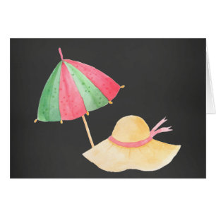 Beach Umbrella and Hat