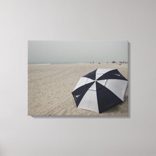 Beach Umbrella Canvas Print (Front)