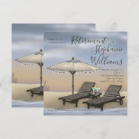 Beach Umbrella | Lights | Chairs Sunset Retirement