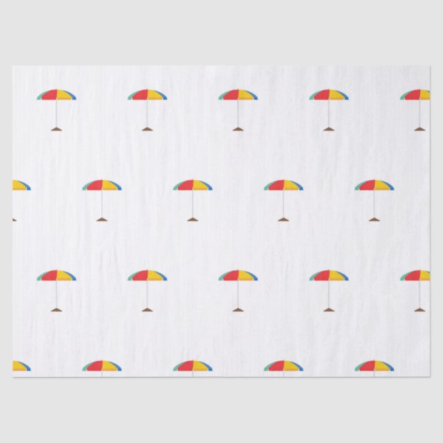 Beach Umbrella Tissue Paper (Front)