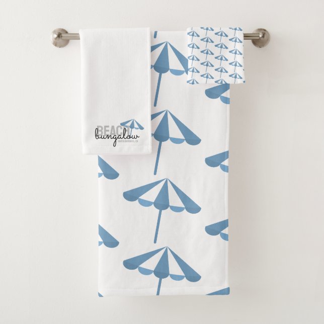 Beach Umbrella Vacation Rental -  Bath Towel Set (Insitu)