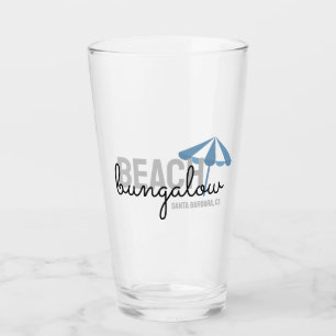Beach Umbrella Vacation Rental - Frosted Mug Glass