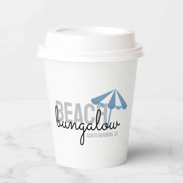 Beach Umbrella Vacation Rental - Paper Cup (Front)