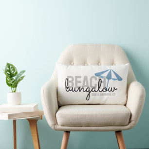 Beach Umbrella Vacation Rental - Throw Pillow