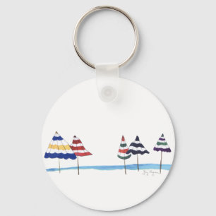 Beach Umbrellas Keychain