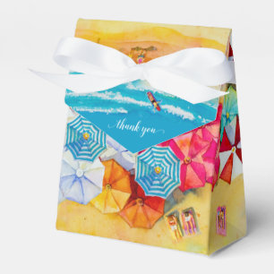 Beach Umbrellas Sand Favor Box