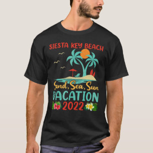 Beach Vacation 2022 Retro Sunset Florida Siesta Ke T-Shirt