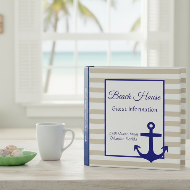 Beach Vacation House Rental Guide Instructions Binder (Creator Uploaded)