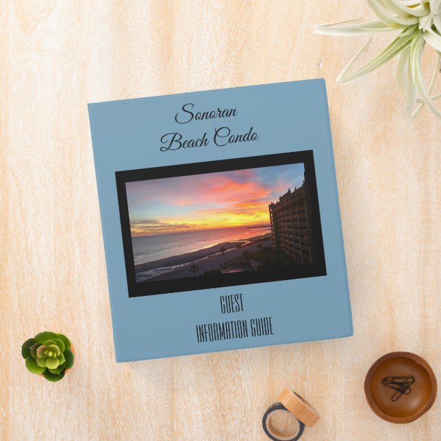 Beach Vacation House Rental Guide Instructions Binder (In Situ)