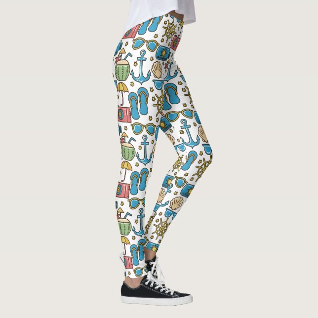 Beach Vacation leggings (Right)
