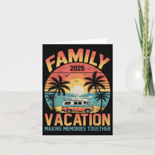 Beach Vacation Making Memories 2025 Family Reunion Card