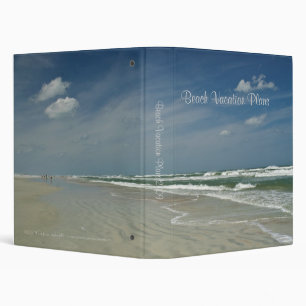 Beach Vacation Plans 1" Binder
