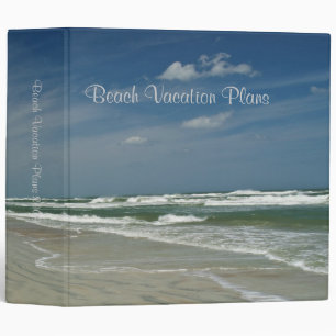 Beach Vacation Plans 2" Binder