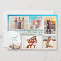 Beach Vacation Reunion Multi Photo Cards