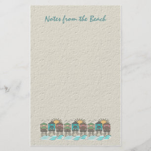 Beach Vacation Stationery