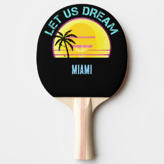 Beach Vacation Vibe Ping Pong Paddle
