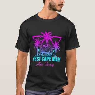 Beach Vaporwave Vacation West Cape May T-Shirt