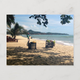 Beach Vendings ... Lamai Beach, Koh Samui Island Postcard